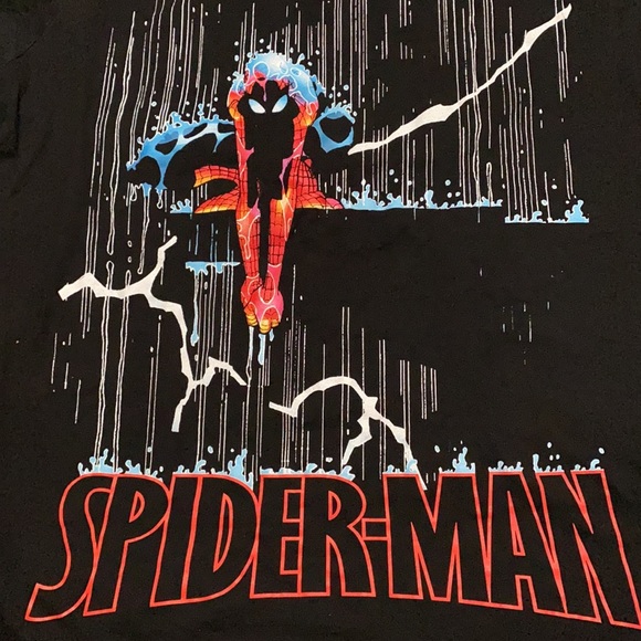 Spider-Man Marvel t-shirt large black and red theme park - Picture 2 of 10